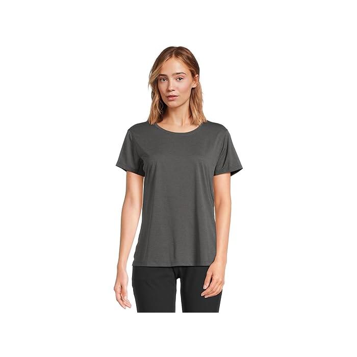 (取寄) アークテリクス レディース ティーマ クルー ショート スリーブ Arc'teryx women Taema Crew Short Sleeve Black Heather 1 ARC'TERYX（アークテリクス） (取寄) レディース ティーマ クルー