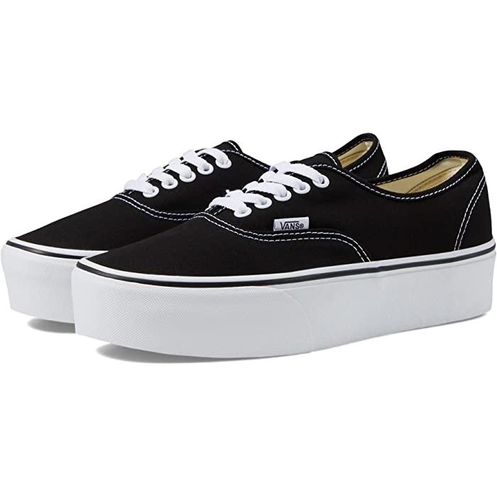 (取寄) バンズ オーセンティック スタックフォーム Vans Vans Authentic Stackform Canvas Black/True White VANS（ヴァンズ） P最大17倍1/1限定 (取寄) バンズ オーセンティック