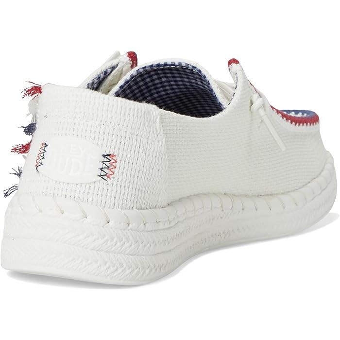 (取寄) ヘイ デュード レディース ウェンディ エスパドリーユ アメリカーナ Hey Dude women Wendy Espadrille Americana White P最大17倍1/1限定 (取寄) ヘイ デュード レディース ウェンディ