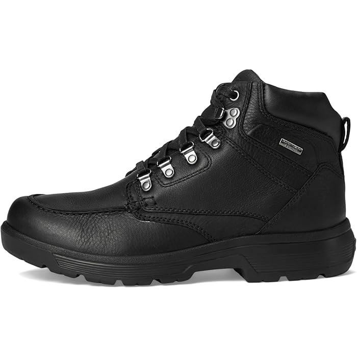 (取寄) ロックポート メンズ エズラ ウォータープルーフ ブーツ Rockport men Ezra Waterproof Boots Black Leather ROCKPORT（ロックポート） P最大17倍1/1限定 (取寄) メンズ エズラ