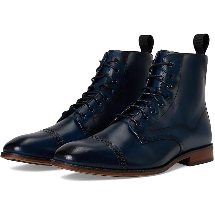 (取寄) ステイシー アダムス メンズ ヘンリー キャップ トゥ レースアップ ブート Stacy Adams men Henry Cap Toe Lace-Up Boot Navy P最大17倍1/1限定 (取寄) ステイシー アダムス メンズ ヘンリー