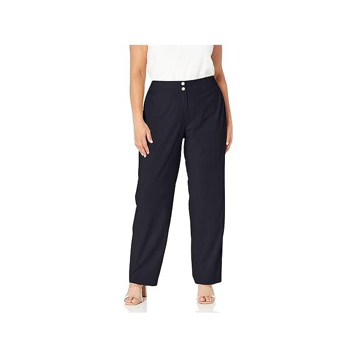 (取寄) カルバンクライン レディース ウィメンズ ピティート クラシック フィット ラックス パンツ   women   Women's Petite Classic Fit Lux Pant Navy Calvin Klein（カルバン・クライン） (取寄) レディース プラス サイズ