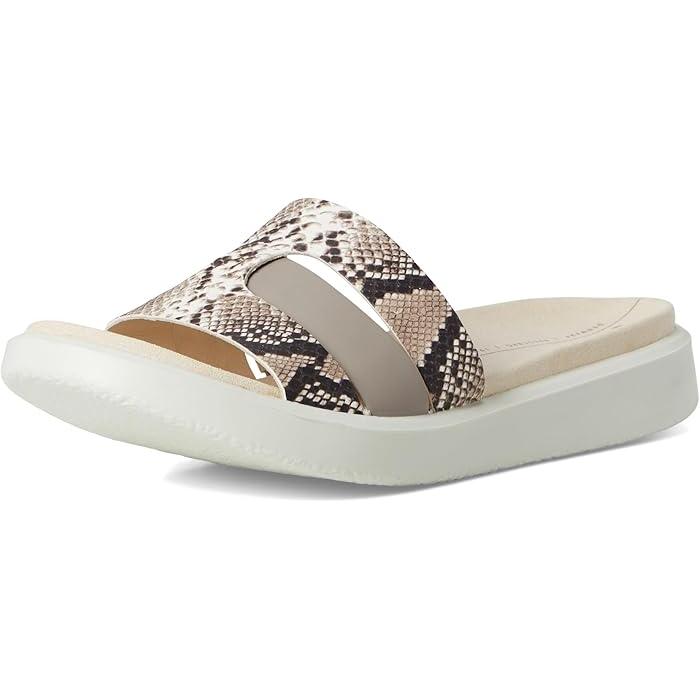 (取寄) エコー レディース フロート オアシス スライド サンダル ECCO women Flowt Oasis Slide Sandal Moonrock/Python ecco（エコー） P最大17倍1/1限定 (取寄) レディース フロート