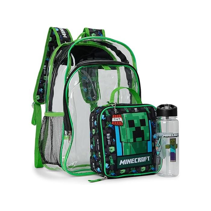 Minecraft バッグセット Amazon.com: MINECRAFT 5-piece Set: 16” Backpack, Carabiner