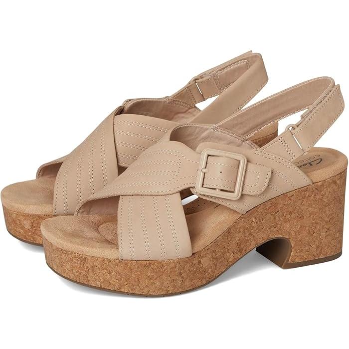(取寄) クラークス レディース ウェスト Clarks women Nerisa West Sand Nubuck Clarks（クラークス） P最大17倍1/1限定 (取寄) シューズ レディース