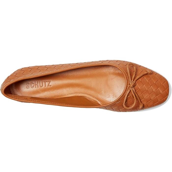 (取寄) シュッツ レディース アリッサ ウーブン Schutz women Schutz Arissa Woven Cuoio Brown 取寄) シュッツ レディース アリッサ ウーブン Schutz women Schutz