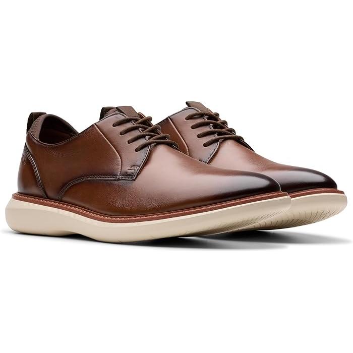 (取寄) クラークス メンズ ブランタン プレーン Clarks men Clarks Brantin Plain Dark Tan Leather Clarks（クラークス） (取寄) シューズ メンズ ブランタン プレーン