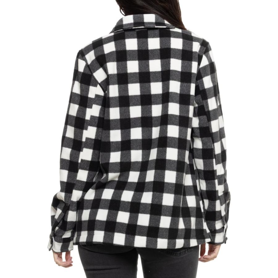 (取寄) ランズエンド ポラール フリース シャツ ジャケット Lands' End Polar Fleece Shirt Jacket White/Black ランズエンド（LANDS' END） (取寄) ポラール フリース シャツ