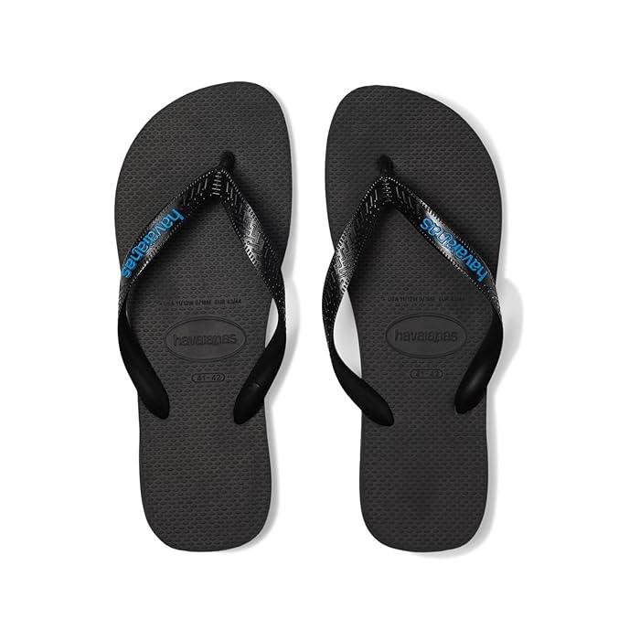 (取寄) ハワイアナス メンズ ロゴ サンダル Havaianas men Logo Filete Sandals Black/White/Black havaianas（ハワイアナス） (取寄) メンズ ロゴ サンダル Havaianas