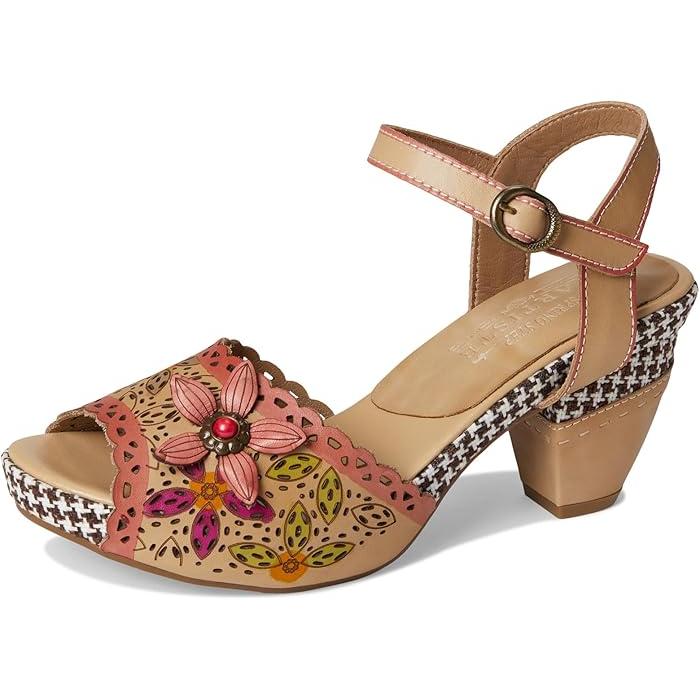 (取寄) ラルティストバイスプリングステップ レディース  L'Artiste by Spring Step women Miabella Beige Multi 取寄) ラルティストバイスプリングステップ レディース L'Artiste by
