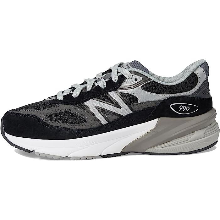 P最大14倍4/27限定 (取寄) ニューバランス キッズ スニーカー ジュニア 子供 靴 990 v6 New Balance Kids boys 990 v6 (Big Kid) Black/Silver｜jetrag｜04