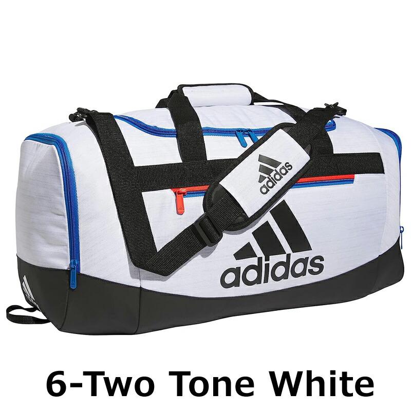 【美品】adidas ダッフルバッグ 48リットル〈ホワイト〉 adidas アディダス ダッフルバッグ 48リットル ボストンバッグ