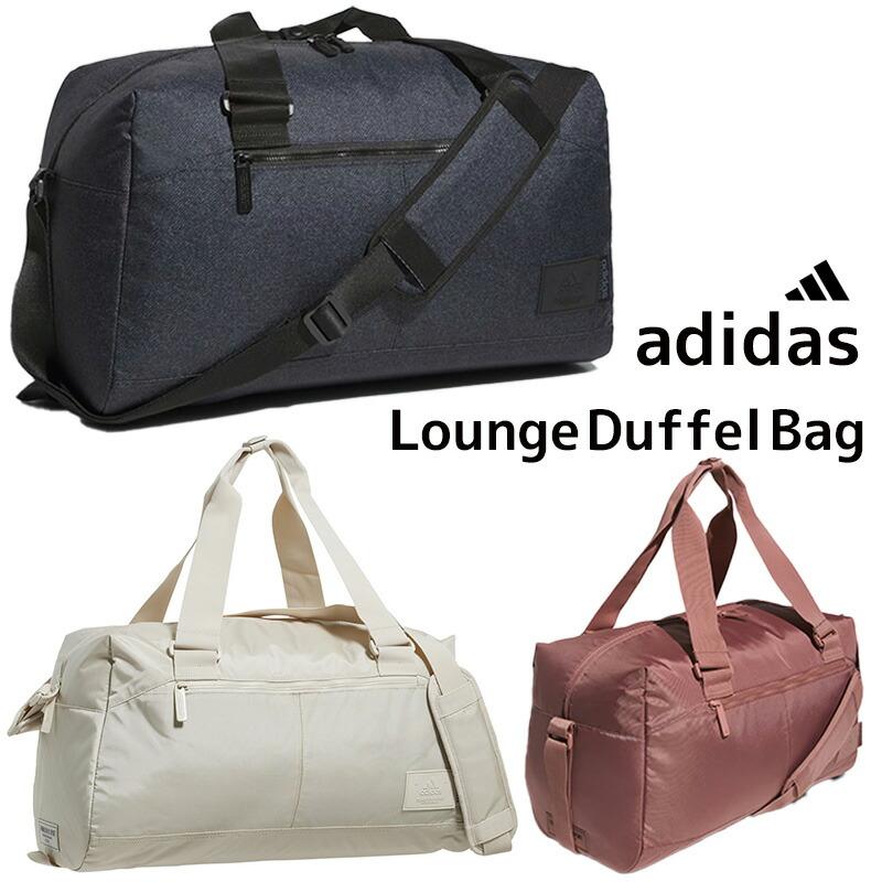 adidas（アディダス） ダッフルバッグ 30L ラウンジ ボストンバッグ 黒