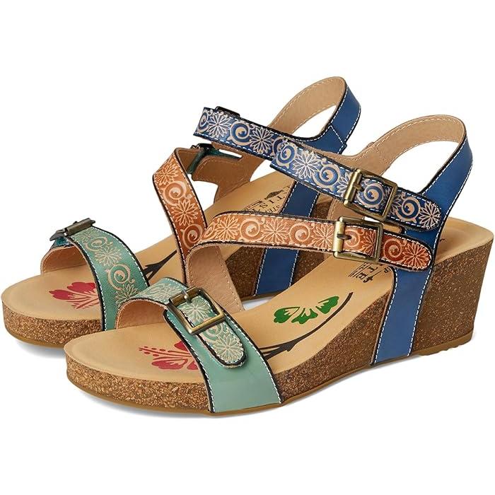 (取寄) ラルティストバイスプリングステップ レディース  L'Artiste by Spring Step women Tanja White Multi 取寄) ラルティストバイスプリングステップ レディース L'Artiste by