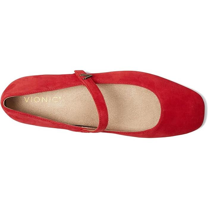 (取寄) バイオニック レディース アラメダ VIONIC women Alameda Red Suede vionic（バイオニック） (取寄) スニーカー レディース アラメダ