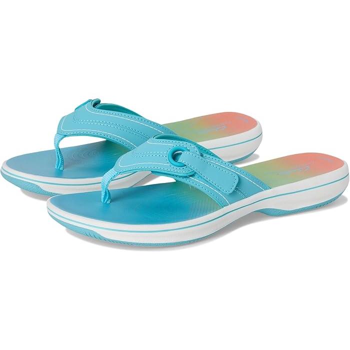 (取寄) クラークス レディース ブリーズ レイナ Clarks women Breeze Reyna Turquoise Ombre Synthetic Clarks（クラークス） (取寄) レディース ブリーズ レイナ Clarks