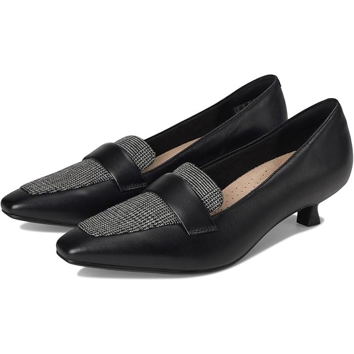 (取寄) クラークス レディース メーブル Clarks women Scarlyt Mabel Black Interest Leather Clarks（クラークス） P最大17倍1/1限定 (取寄) レディース メーブル