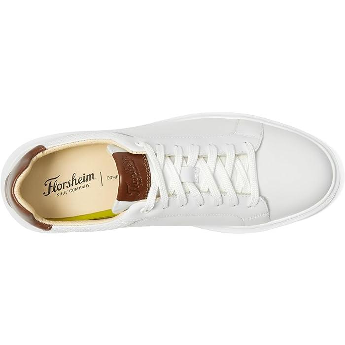 (取寄) フローシャイム メンズ ソーシャル レース トゥ トゥ スニーカー Florsheim men Florsheim Social Lace To Toe Sneaker White Florsheim（フローシャイム） (取寄) メンズ ソーシャル レース トゥ