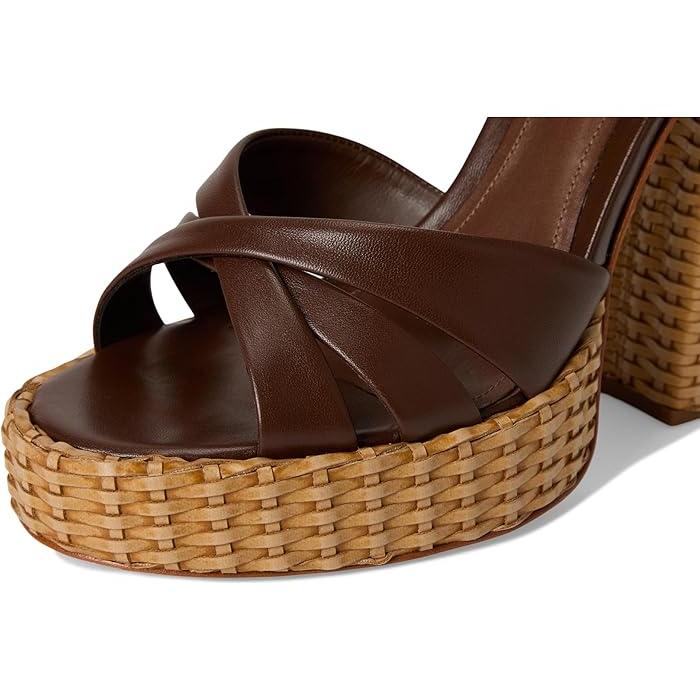 (取寄) シュッツ レディース キーファ ストロー Schutz women Keefa Straw Desert Brown SCHUTZ（シュッツ） P最大12倍12/30限定 (取寄) レディース キーファ