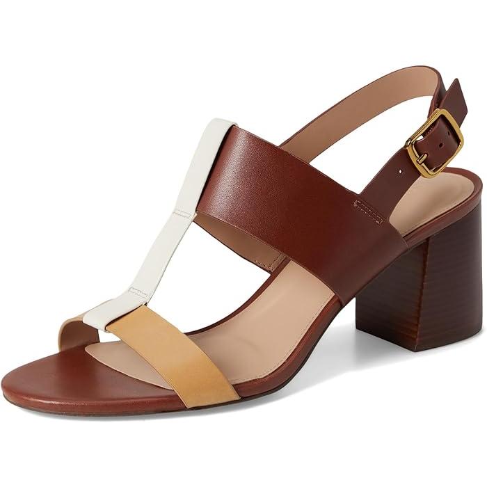 COLE HAAN ブラウン クロスストラップ サンダル COLE HAAN ブラウン クロスストラップ サンダル