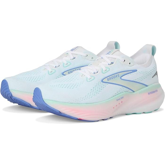 (取寄) ブルックス レディース グリセリン GTS 22 Brooks women Glycerin GTS 22 White/Limpet Shell/Amparo Blue BROOKS（ブルックス） P最大17倍1/1限定 (取寄) レディース グリセリン