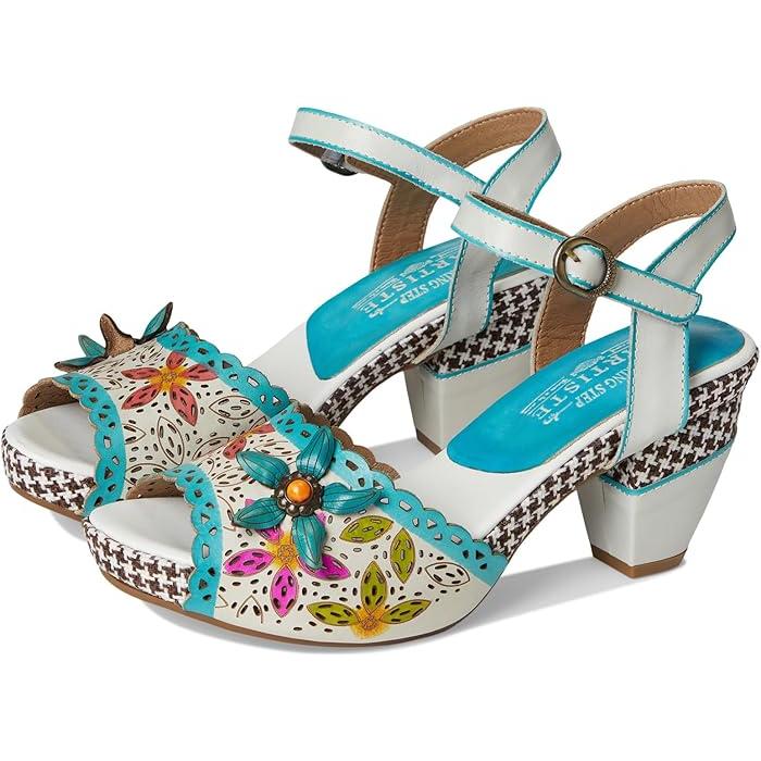 (取寄) ラルティストバイスプリングステップ レディース  L'Artiste by Spring Step women Miabella White Multi 取寄) ラルティストバイスプリングステップ レディース L'Artiste by