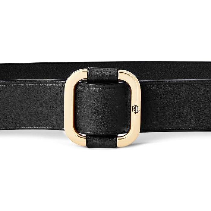 Polo Ralph Lauren スライドバックル ベルト S〜M 黒 レザー Polo Ralph Lauren スライドバックル ベルト S〜M 黒 レザー