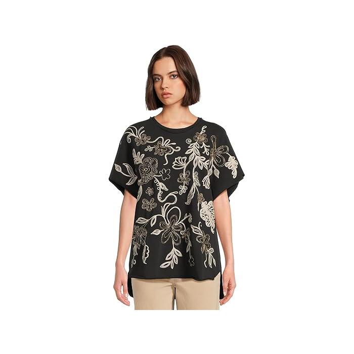 (取寄) ジョニー ワズ レディース フレンチ テリー ポンチョ Johnny Was women French Terry Poncho Black JOHNNY WAS（ジョニーワズ） P最大17倍1/1限定 (取寄) ジョニー ワズ