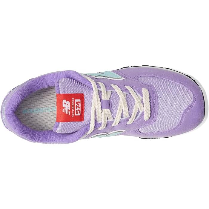 (取寄) ニューバランス スニーカー キッズ ガールズ 574  シューズ 靴 New Balance Kids girls 574 (Little Kid) Violet Crush/Bright Cyan｜jetrag｜02