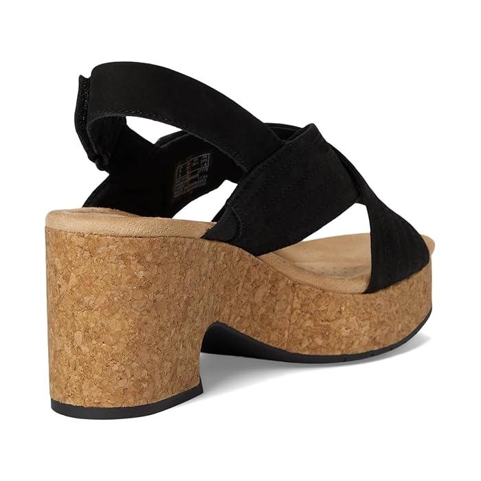 (取寄) クラークス レディース ウェスト Clarks women Nerisa West Black Nubuck Clarks（クラークス） P最大17倍1/1限定 (取寄) シューズ レディース