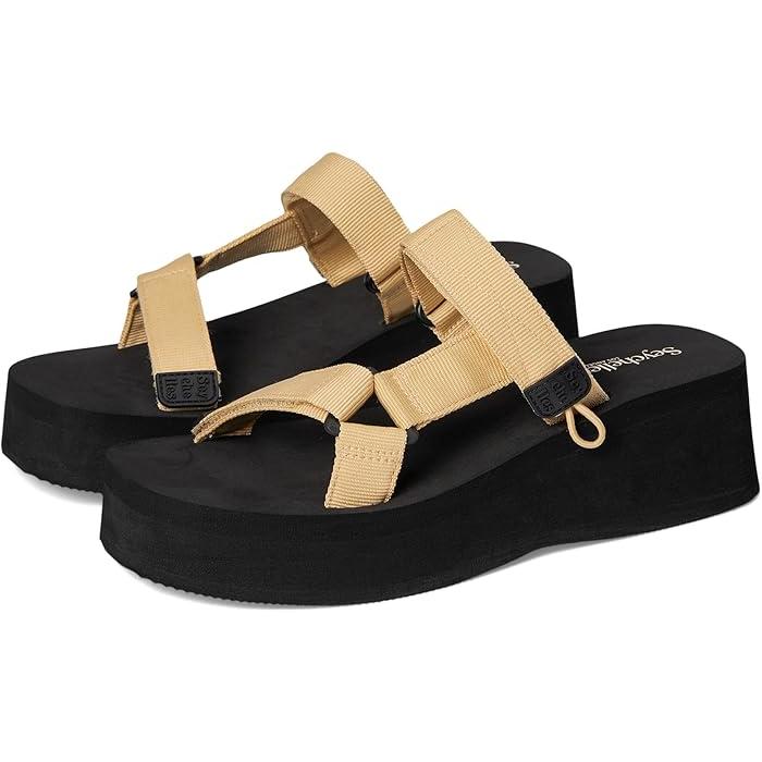 (取寄) セイシェル レディース スキップ トゥ ミー Seychelles women Skip to Me Beige Nylon P最大17倍10/17-19限定 (取寄) セイシェル レディース スキップ トゥ