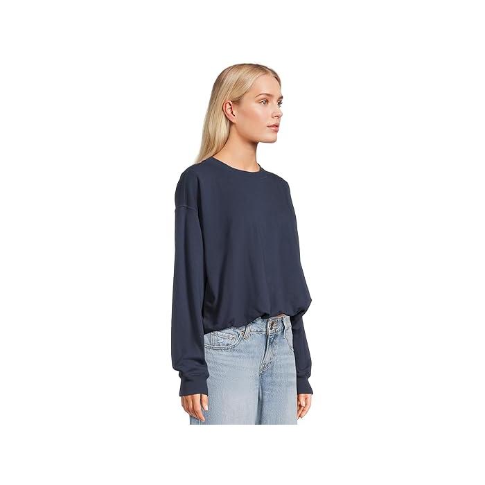 (取寄) マイケル スターズ レディース マライア バブル スウェットシャツ Michael Stars women Mariah Bubble Sweatshirt Nocturnal 取寄) マイケル スターズ レディース マライア バブル スウェット