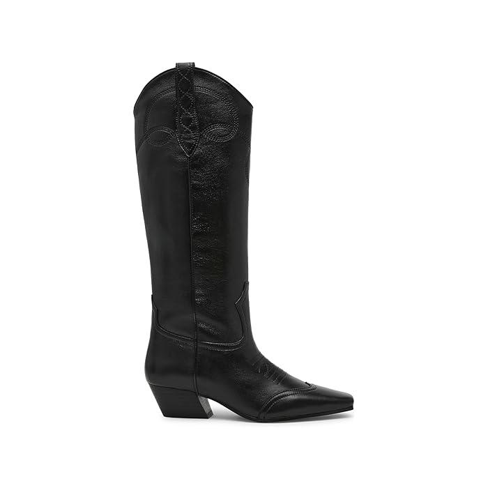 (取寄) スティーブマデン レディース ドリー Steve Madden women Steve Madden Dollie Black Leather STEVE MADDEN（スティーブ・マデン） (取寄) レディース ドリー