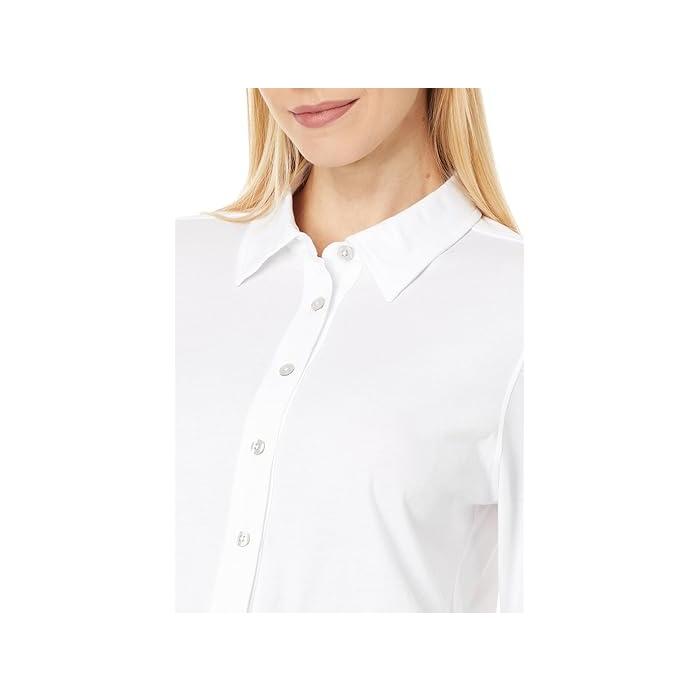 (取寄) リラ P レディース ロング スリーブ ボタンダウン ティー Lilla P women Long Sleeve Button-Down Tee Talc P最大21倍8/29-31限定 (取寄) リラ P レディース ロング スリーブ ボタン