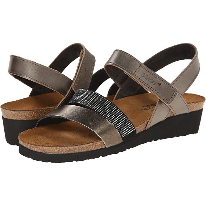 (取寄) ナオト レディース クリスタ Naot women  Krista Pewter Leather/l Leather 取寄) ナオト レディース クリスタ Naot women Krista Pewter Leather