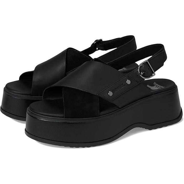 (取寄) ソレル レディース デイスプリング クリスクロス サンダル SOREL women Dayspring Crisscross Sandals Black/Black SOREL（ソレル） (取寄) レディース デイスプリング クリスクロス