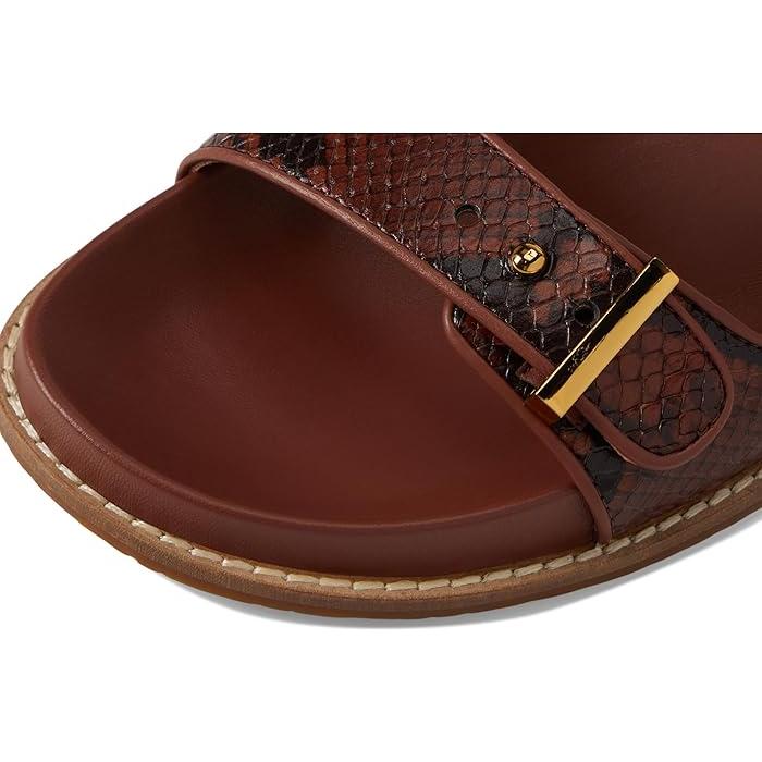 (取寄) コールハーン レディース マリソル フットベッド サンダル Cole Haan women Marisol Footbed Sandals Dark Cuoio Snake Print Leather COLE HAAN（コールハーン） P最大17倍1/1限定 (取寄) レディース