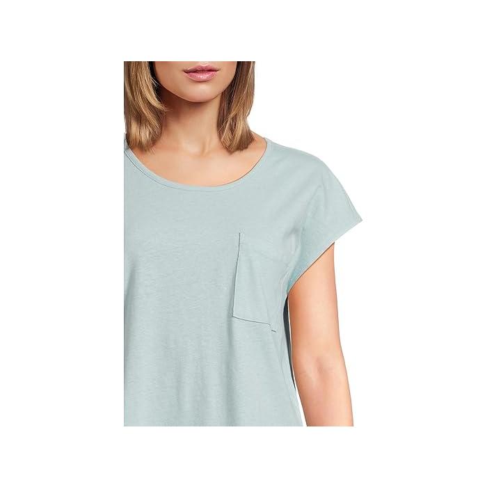 (取寄) エルエルビーン レディース コットン リネン ティー スクープ ネック L.L.Bean women Cotton Linen Tee Scoop Neck Pale Turquoise