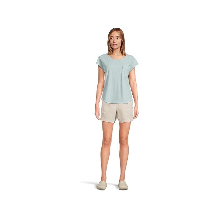 (取寄) エルエルビーン レディース コットン リネン ティー スクープ ネック L.L.Bean women Cotton Linen Tee Scoop Neck Pale Turquoise
