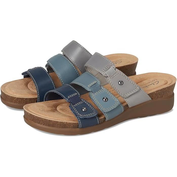 (取寄) クラークス レディース カレンヌ リリー Clarks women Calenne Lily Navy Multi Leather Clarks（クラークス） (取寄) シューズ レディース カレンヌ リリー