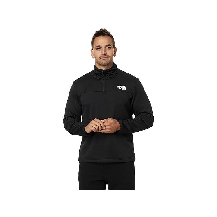 (取寄) ノースフェイス メンズ シーダー トレイル グリッド フリース 1/4 ジップ The North Face men The North Face Cedar Trail Grid Fleece 1/4 Zip TNF Black THE NORTH FACE（ザ ノースフェイス） (取寄) ノースフェイス メンズ