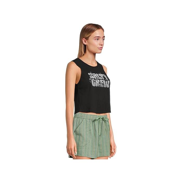 (取寄) ソルティ クルー レディース シー ライフ クロップド タンク Salty Crew women Sea Life Cropped Tank Black SALTY CREW P最大17倍1/1限定 (取寄) ソルティ クルー レディース シー