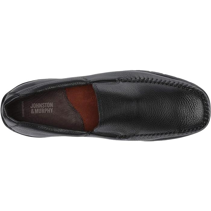 (取寄) ジョンストン&マーフィー メンズ クロフォード ヴェニーシャン Johnston & Murphy men Johnston & Murphy Crawford Venetian Black Tumbled Full Grain JOHNSTON&MURPHY（ジョンストンアンドマーフィー） (取寄