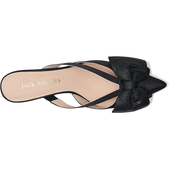 (取寄) ジャック ロジャース レディース シンシア ボウ ミュール Jack Rogers women Cynthia Bow Mule Black ジャックロジャース（JACK ROGERS） P最大17倍1/1限定 (取寄) ジャック