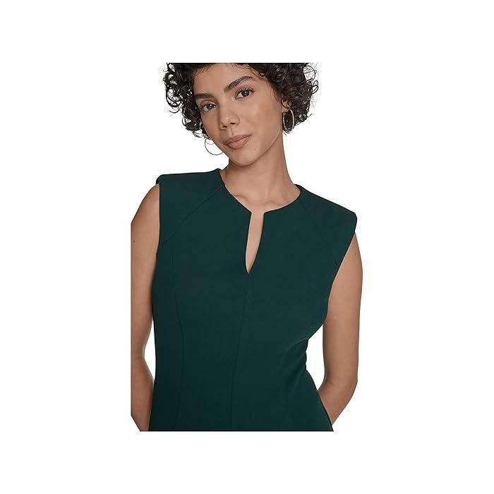 (取寄) カルバンクライン レディース スリーブレス ジッパー スエード Aライン   women Sleeveless Zipper Suede Aline Luggage Calvin Klein（カルバン・クライン） (取寄) レディース スリーブレス