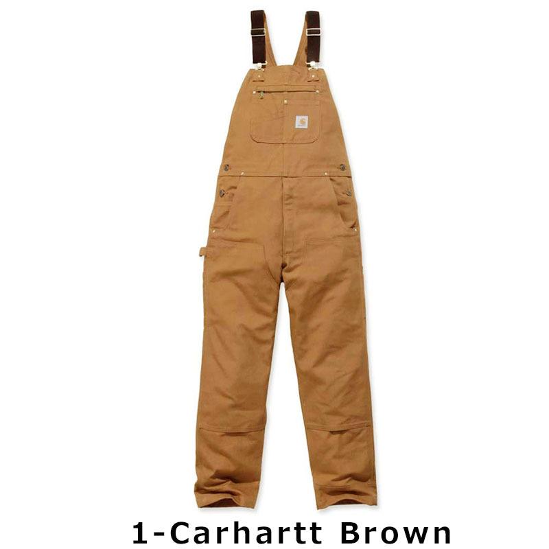 カーハート　オーバーオール　ブラウン　42　ダック カーハート Carhartt 70s DUCK OVERALL DOUBLE KNEE