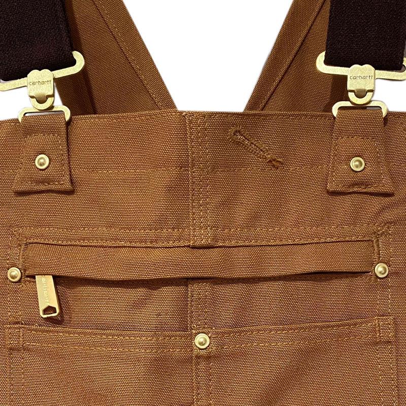 Carhartt カーハート メンズ オーバーオール ブラウン R01 ダック ビブ