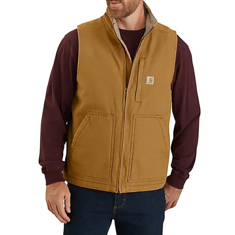 Carhartt カーハート メンズ ベスト ブラウン 防寒 秋冬 大きい Carhartt カーハート メンズ ベスト ブラウン 防寒 秋冬 大きい
