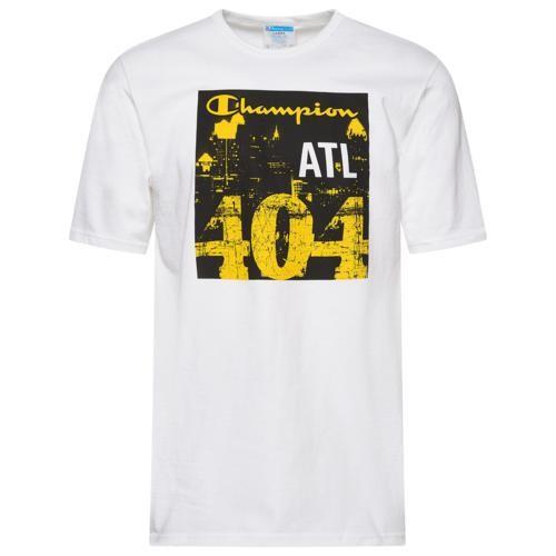 white and gold champion shirt