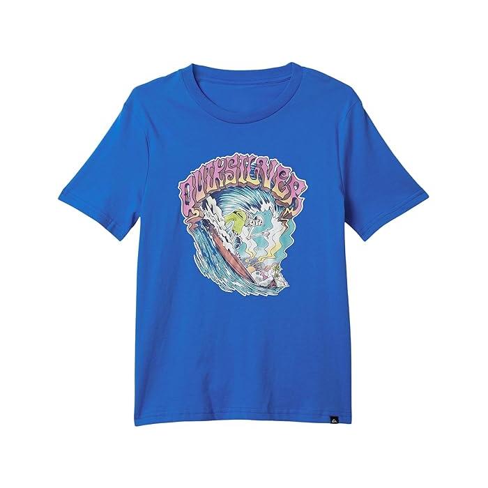 (取寄) クイック シルバー キッズ メンズ タイムズ アップ ショート スリーブ (ビッグ キッズ) Quiksilver Kids men Times Up Short Sleeve (big Kids) Nebulas Blue 取寄) クイック シルバー キッズ ボーイズ タイムズ アップ ショート